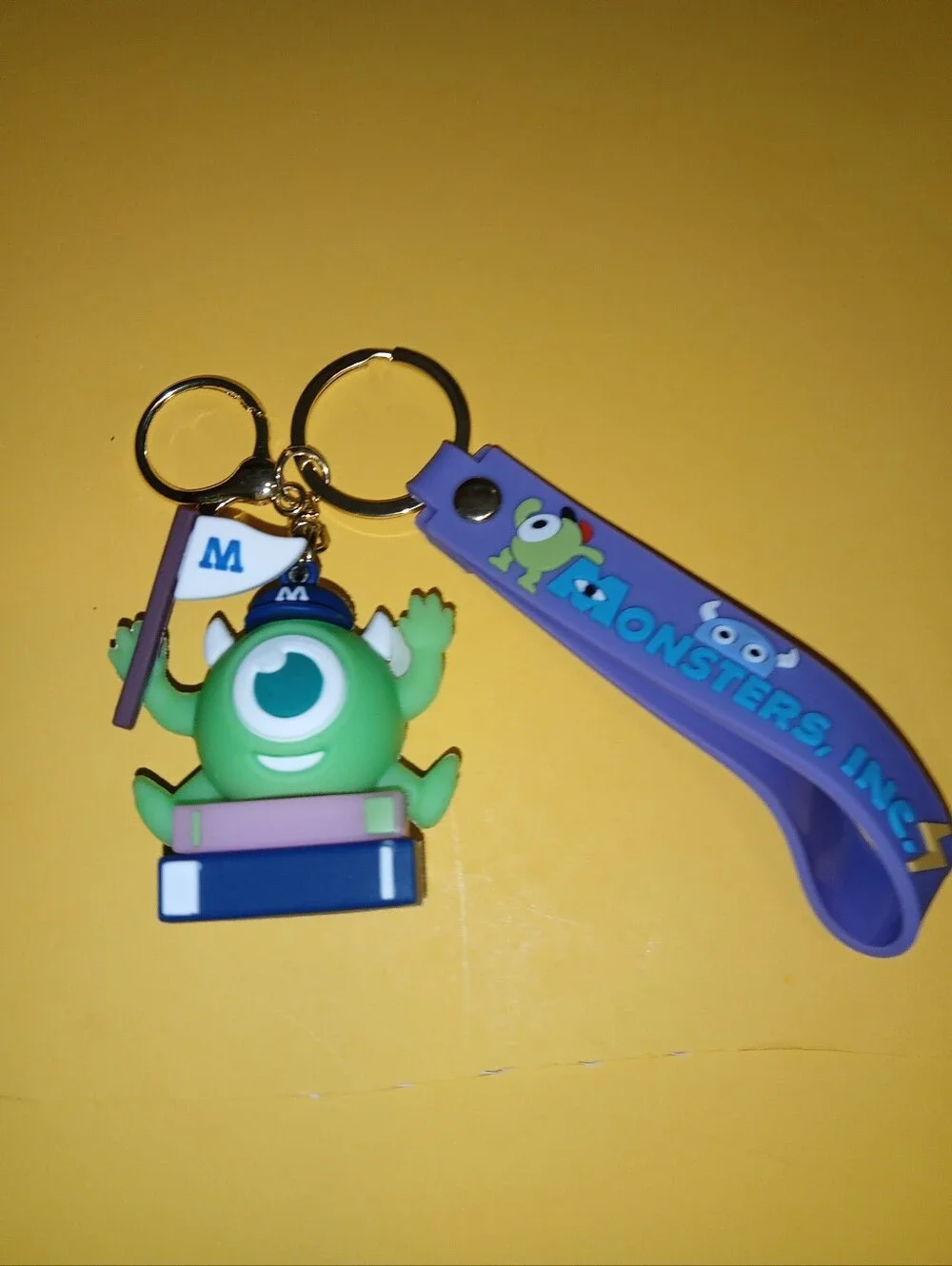 Mike Wazowski Keychain - Disney Inspired Green Spherical Cyclops,  Monster's Inc